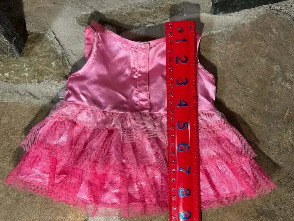 BAB Hot Pink Tutu Dress with flowers and tule 2017